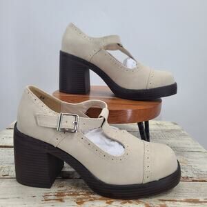 Jellypop Xena Classic block heel Mary Janes shoes 8 med Schoolgirl preppy Goth